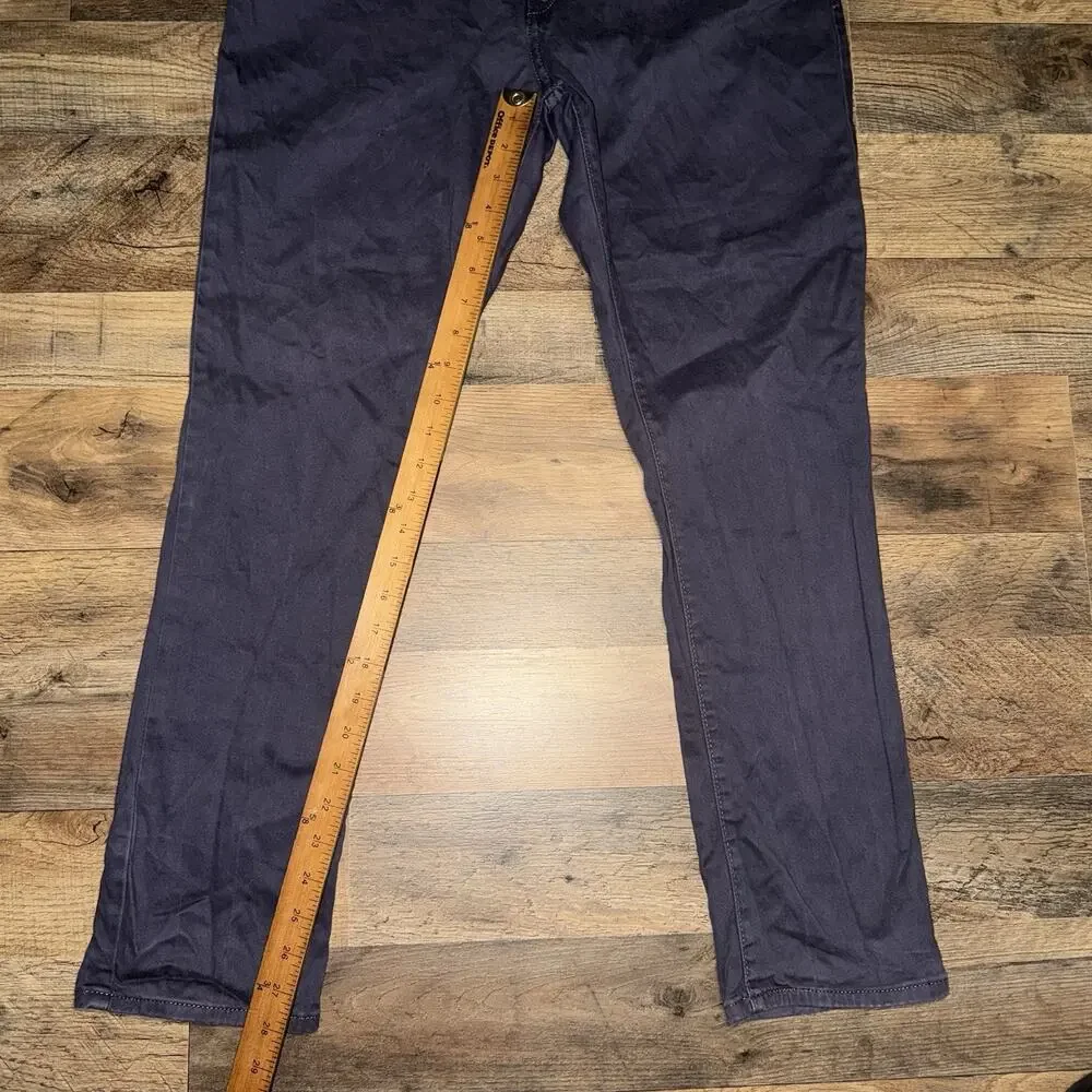 Levi's 514 Jeans Men's 32x30 Slate Blue Sunwashed Mid Rise Skinny White Tab‎